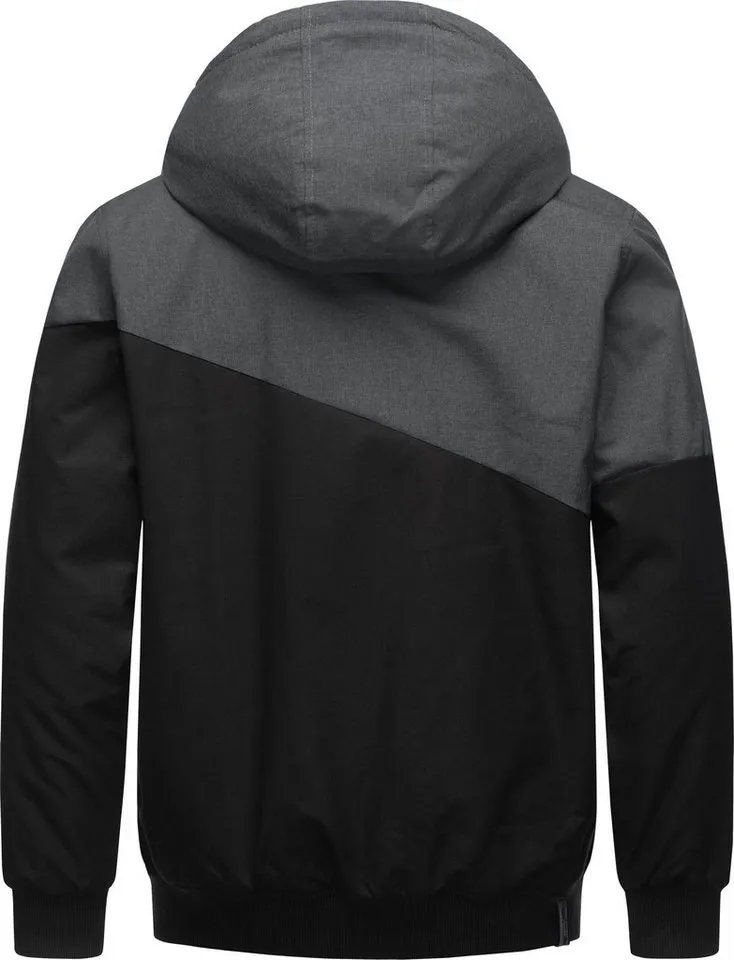 ragwear ragwear Winterjacke Wings stylische Herren Outdoorjacke mit großer Kapuze, Schwarz, – Produktbild 3 von 3