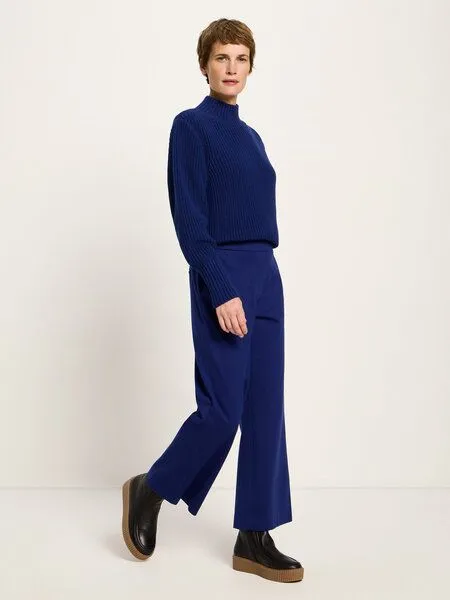 LANIUS LANIUS Culotte aus Bio-Baumwolle und Bio-Schurwolle, Purple blue, – Produktbild 2 von 4