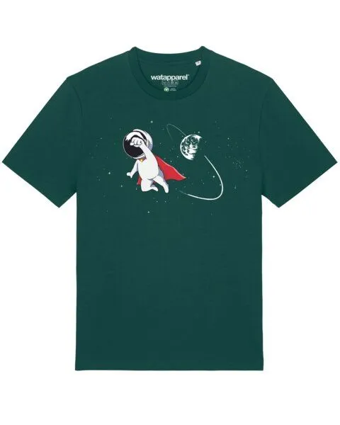 watapparel watapparel T-Shirt Unisex Superastronaut, Glazed green, – Produktbild 1 von 3