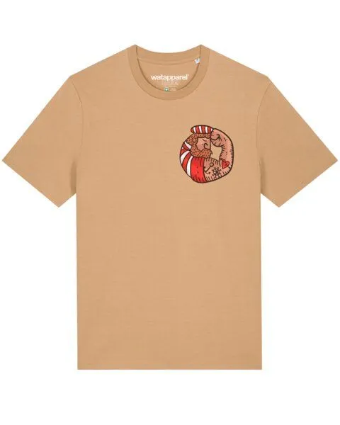 watapparel watapparel T-Shirt Unisex Seemann, Latte, – Produktbild 1 von 3