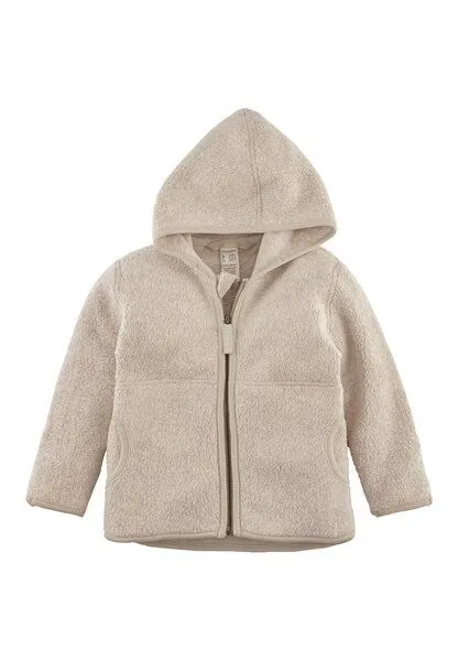 hessnatur hessnatur Fleece-Jacke aus reiner Bio-Baumwolle, Düne, – Produktbild 2 von 3