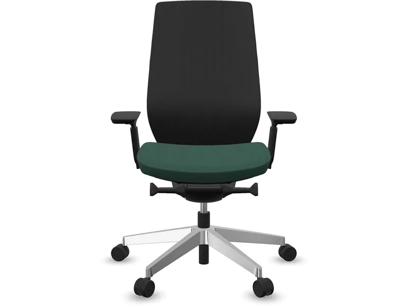 profim profim Bürodrehstuhl "ACCIS PRO" mit Armlehnen, Gestell: silber, Sitz: grün – Produktbild 1 von 1