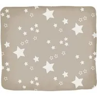 HANS NATUR Wickelauflagenbezug Perkal Bio-Baumwolle Stern grau Maße 85 x 75 cm – Produktbild 1 von 1