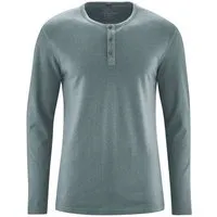 HempAge HempAge Herren Langarm-Shirt Hanf/Bio Baumwolle, Titan, – Produktbild 1 von 1
