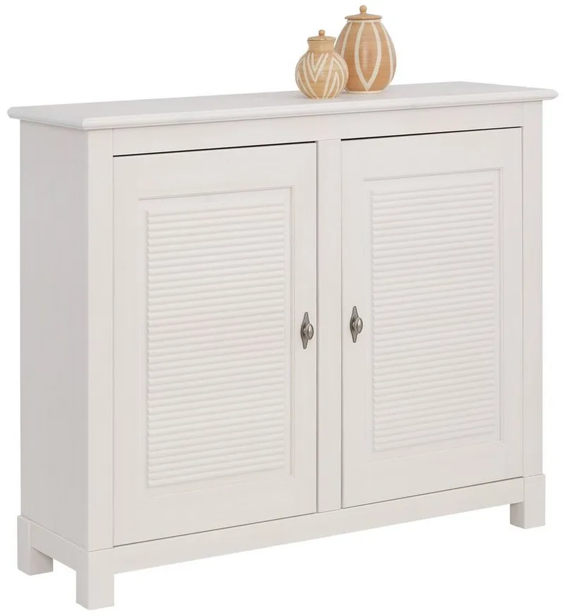 OTTO home Kommode Rauna, Breite 118 cm, aus massiver Kiefer, FSC®-zertifiziert, Weiß, – Produktbild 5 von 5