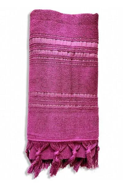 Karawan authentic Karawan authentic Hamamtuch Fouta dolce aus Biobaumwolle, 170 x 90 cm, Amethyst (lila), – Produktbild 2 von 4