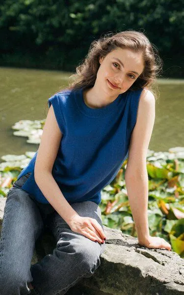 Kopyto Kopyto PUMA - Pullunder Damen Weste aus Wolle 100% Merinowolle RWS, Blau, – Produktbild 2 von 6