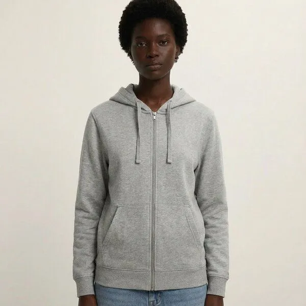 YTWOO YTWOO Everyday Unisex-Sweatjacke – Weich, zeitlos & nachhaltig, Heather grey, – Produktbild 2 von 3