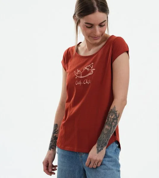 Gary Mash GARY MASH Shirt Asheville Chilly Chili aus Bio-Baumwolle, Rostbraun, – Produktbild 2 von 4
