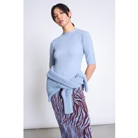 JAN N JUNE JAN 'N JUNE Damen vegan T-Shirt Nina Mittelblau, Hellblau, – Produktbild 1 von 1