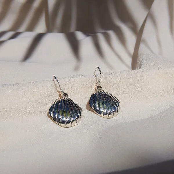 pakilia pakilia Silber Ohrringe Muschel Fair-Trade und handmade – Produktbild 2 von 2