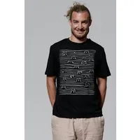 watapparel watapparel T-Shirt Unisex Doodle Dogs, Black, – Produktbild 1 von 1