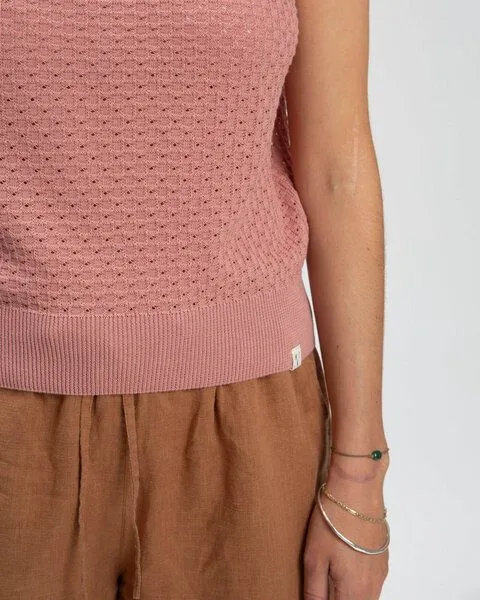 MATONA Matona Pullunder aus Baumwolle für Frauen / Cotton Knit Top, Dusk pink, – Produktbild 4 von 4