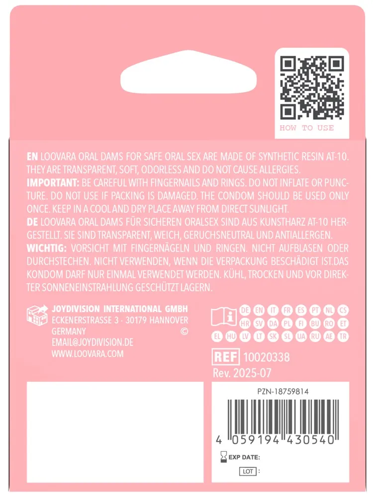 Loovara Lecktücher „Loovara Oral Dams“, Transparent, – Produktbild 5 von 5