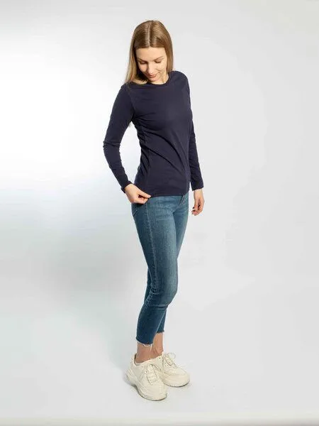 KAYA&KATO KAYA&KATO Longsleeve LAGOS, Blau, – Produktbild 2 von 4