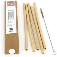 GLOBO Fair Trade GLOBO Fair Trade Strohhalm-Set BAMBUS – Produktbild 1 von 1