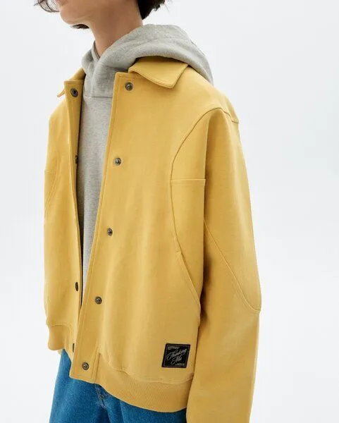 thinking mu thinking mu Maisie Sweatjacke mit Druckknöpfen, Sahara sun, – Produktbild 4 von 4
