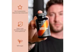 Neosupps Multivitamin 120 Kapseln, 21 Vitamine & Spurenelemente, vegan Pulver, Hochdosiert & Vegan, Stärkung des Immunsystems, 4 Monate Vorrat – Produktbild 1 von 1
