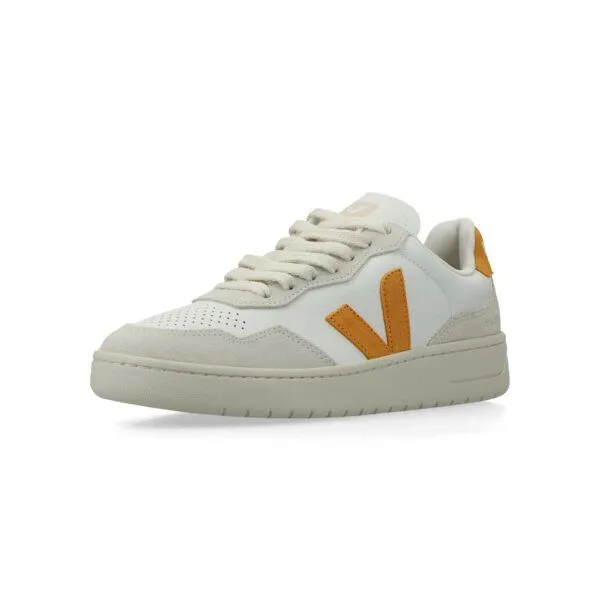 Veja Veja Damen-Sneaker V-90 OT Leather White Safran – Produktbild 3 von 7