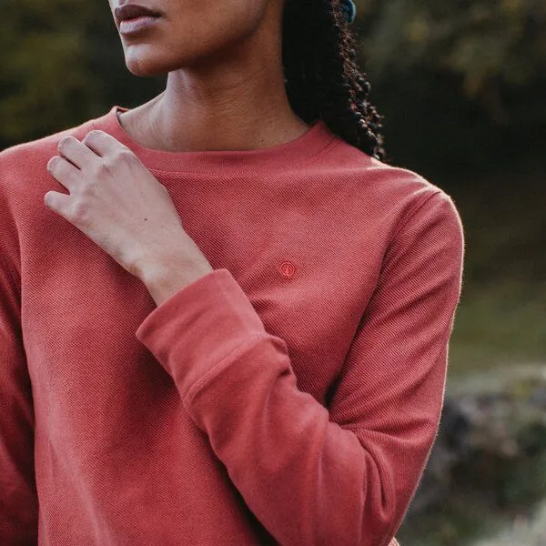 NORDLICHT NORDLICHT Sweater Sanna aus 100% Bio-Baumwolle, Rot, – Produktbild 1 von 4