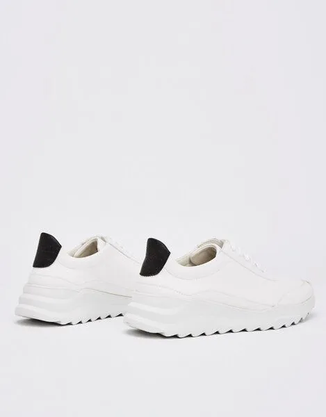 NINE TO FIVE NINE TO FIVE #florida - veganer Runner, minimalistischer Damen Sneaker, White micro, – Produktbild 4 von 4