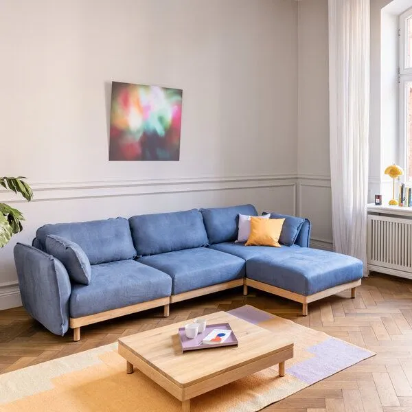 ekomia ekomia Sofa Mio Lounge 3-Sitzer mit Chaiselongue – Produktbild 5 von 7