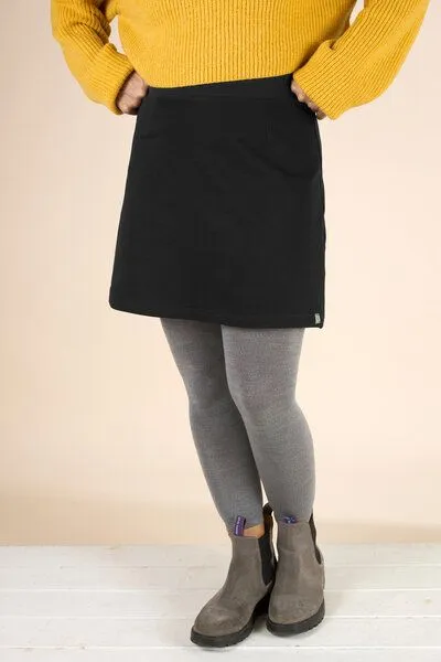 La Gitana La Gitana A-Linien Rock aus Bio Sweat "Auria", Schwarz, – Produktbild 4 von 4