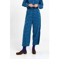 SUITE13LAB SUITE13LAB Damen vegan Hose Avis Check Blau – Produktbild 1 von 1