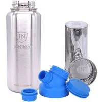 JN JuNiki's JN JuNiki's JuNiki's isolierte Edelstahl Trinkflasche 1 Liter + Teefilter, Blau, – Produktbild 1 von 1
