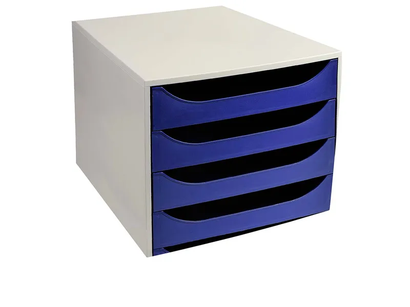 Exacompta Exacompta Schubladenbox Ecobox "Office", DIN A4+, 5 Schubladen, nachtblau – Produktbild 1 von 1