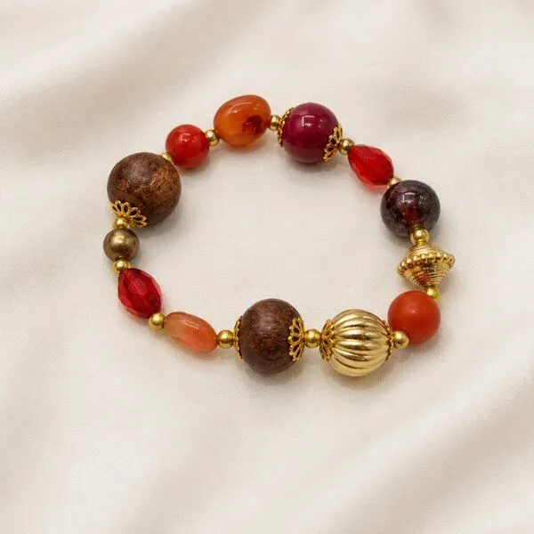 Janselo Janselo Mehrfarbiges Statement-Perlenarmband – Produktbild 1 von 1