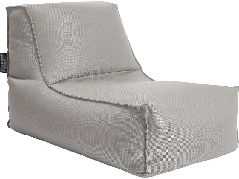 Sitzsack "Rock Korfu" outdoor, 65 x 100 x 65 cm, Mittelgrau, – Produktbild 1 von 1