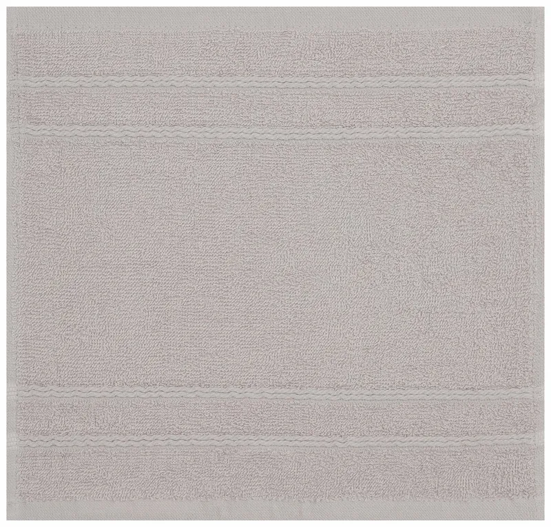 OTTO home Handtuch Set Inga, 3 Qualitäten, Duschtücher, Handtücher, Gästetücher, Seiftücher, Walkfrottier (10-St), Handtücher mit feiner Bordüre, 100% Baumwolle, Grau, – Produktbild 1 von 8