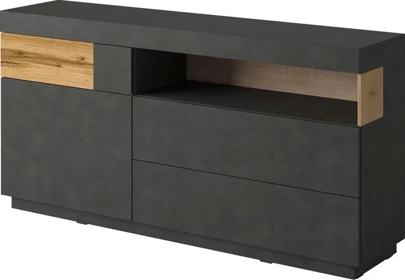 OTTO home Sideboard SILKE, Breite 169 cm, Grau, – Produktbild 2 von 5