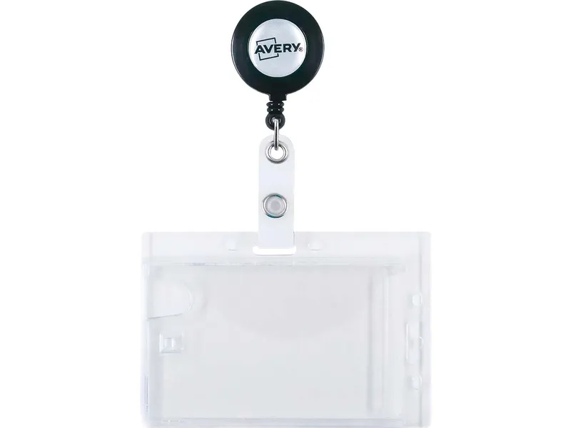 Avery Zweckform Avery Zweckform 10 Kartenhalter für 2 Karten mit Aufrollmechanismus, 90 x 54 mm – Produktbild 2 von 3