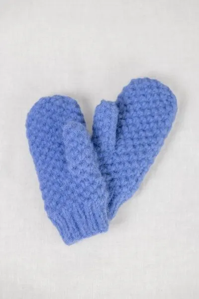 Jyoti - Fair Works Jyoti - Fair Works Baby-Alpaka Fäustling Handschuhe Casma, Azur, – Produktbild 2 von 3