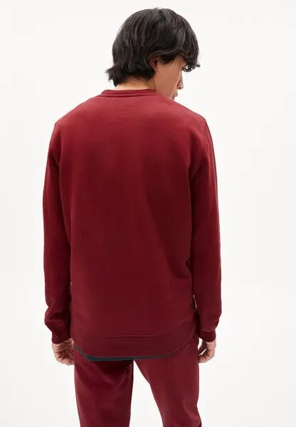 ARMEDANGELS ARMEDANGELS MAALTE COMFORT - Herren Sweatshirt Regular Fit aus Bio-Baumwolle, Dark ruby, – Produktbild 2 von 4
