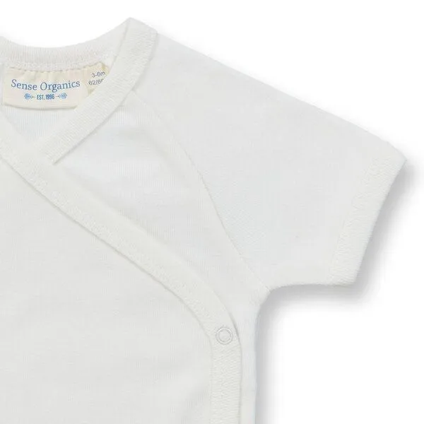 Sense Organics sense-organics Baby Wickelbody mit kurzen Ãrmel, Modell YGON, Weiß, – Produktbild 4 von 4