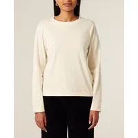 YTWOO YTWOO Basic Damen Langarmshirt aus 100% Biobaumwolle, Natural, – Produktbild 1 von 1