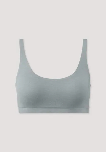 hessnatur hessnatur Bustier PURE SENSE aus TENCEL Modal, Nebelblau, – Produktbild 4 von 4