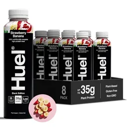 HUEL Huel Black Edition Trinkmahlzeit - 8x500ml - Strawberry Banana – Produktbild 1 von 1