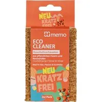 Memo memo Haushaltsschwämme "ECO CLEANER" aus Zellulose mit Mandel-& Haselnussschalen, 2 Stk. – Produktbild 1 von 1