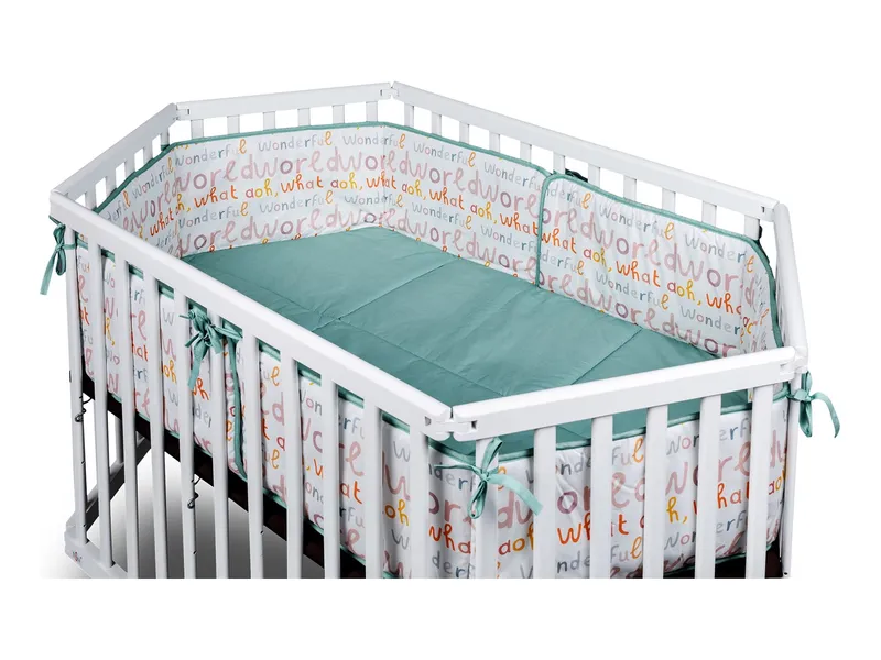 tiSsi® Nestchen Lies 80 x 136 cm, mint wonderful world, Grün, – Produktbild 1 von 2