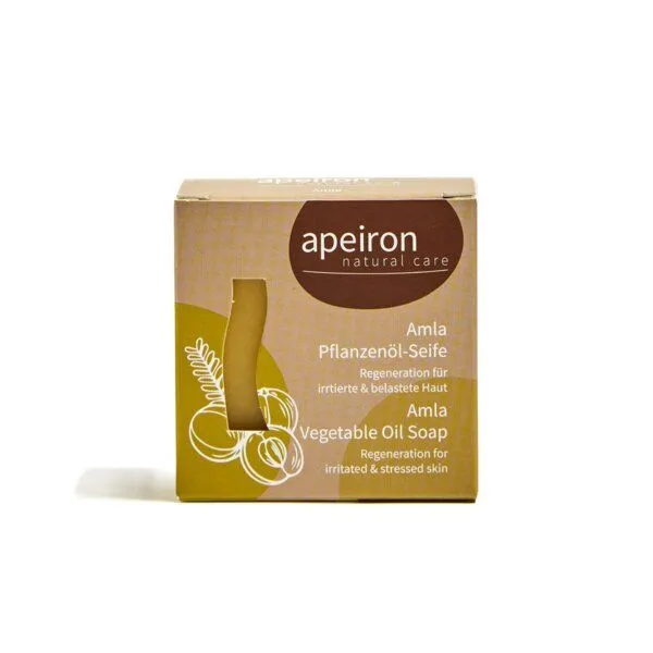 Apeiron Apeiron Pflanzenöl-Seife AMLA 100g- palmölfrei – Produktbild 1 von 4