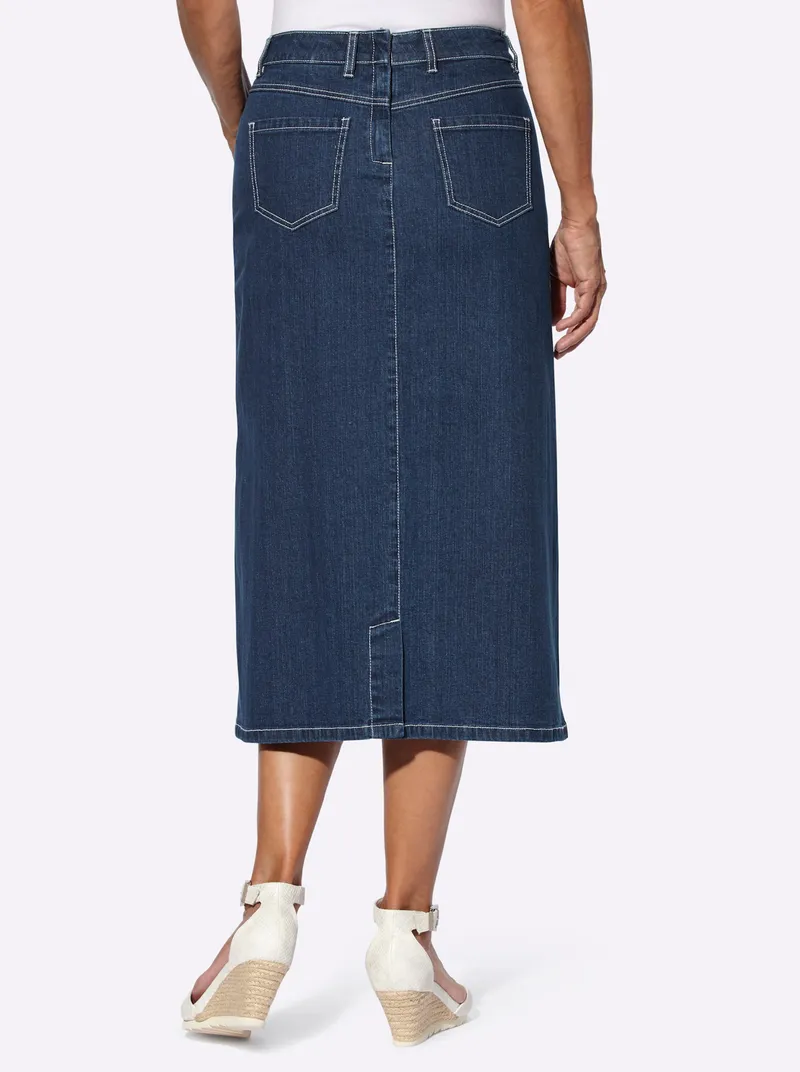 Witt Jeansrock, Blue-stone-washed, – Produktbild 1 von 3