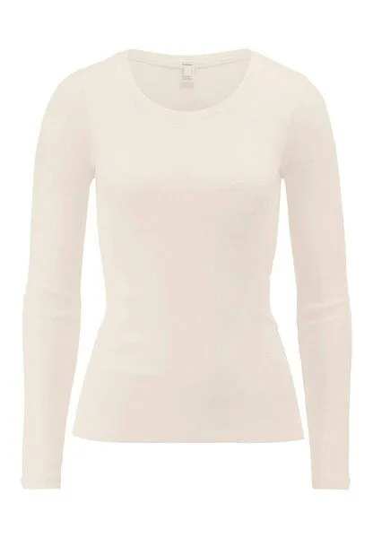 hessnatur hessnatur Longsleeve PURE FUNCTION aus Bio-Merinowolle mit Seide, Natur, – Produktbild 2 von 4