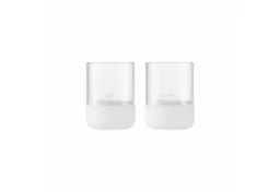 blomus Windlicht -CALMA- Glas Kerzenhalter, Stimmungslicht: modernes Deko-Design (2 St. ), Exklusive Betonoptik, Handgefertigt, Verschiedene Größen & Farben – Produktbild 1 von 1