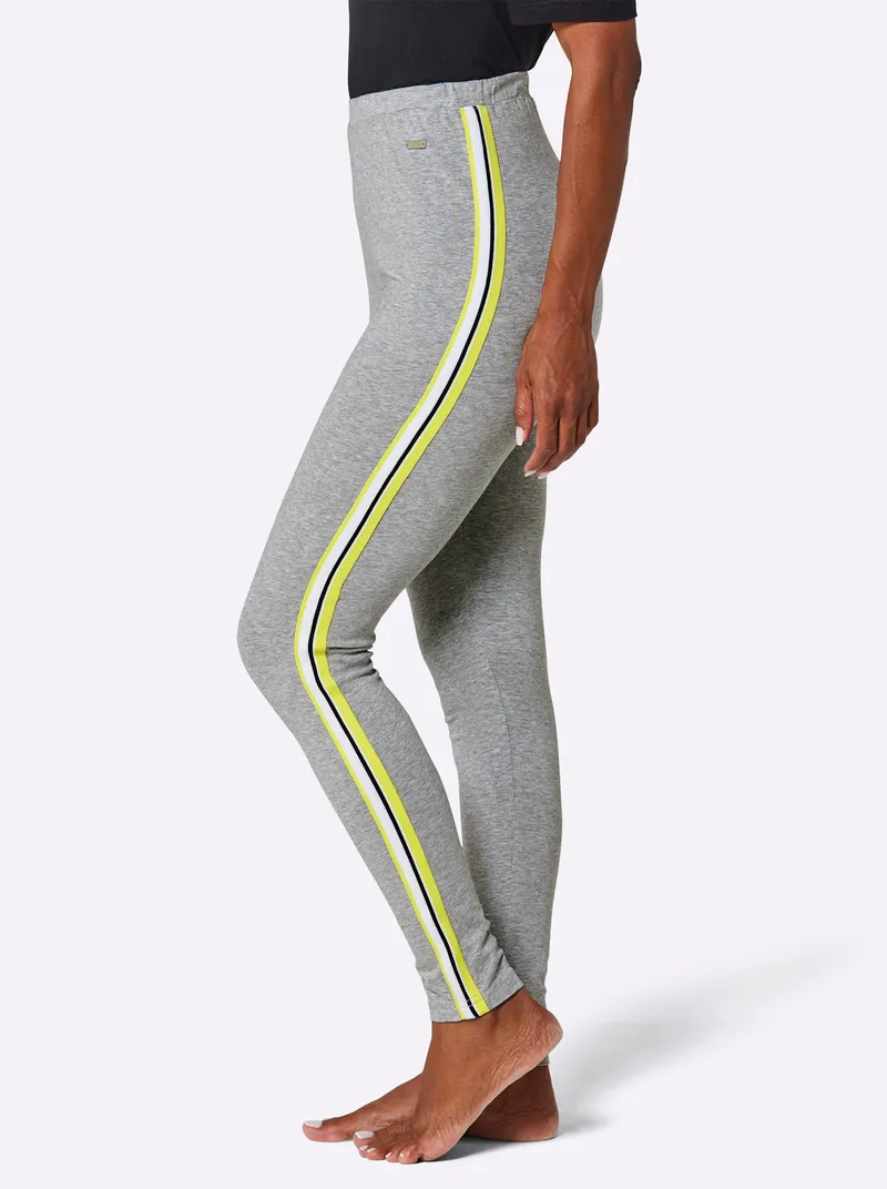feel good Leggings grau-meliert, Grau-meliert, – Produktbild 1 von 2