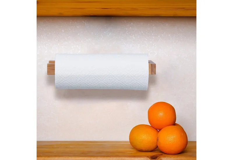 RELAXDAYS RELAXDAYS Küchenrollenhalter Wand, (1-St), Braun, – Produktbild 5 von 5