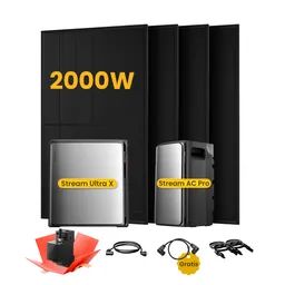 EcoFlow EcoFlow Stream Ultra X, All-in-One Speicher für Balkonkraftwerke, mit 4 x 500 Bifaziale Solarmodule, by Powerness - Stream Ultra X + Stream AC Pro | 5760Wh / Gratis Smart Meter / Selbstabholung – Produktbild 1 von 1